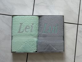 Set asciugamani personalizzati “Lei & Lui” – Nuovi
