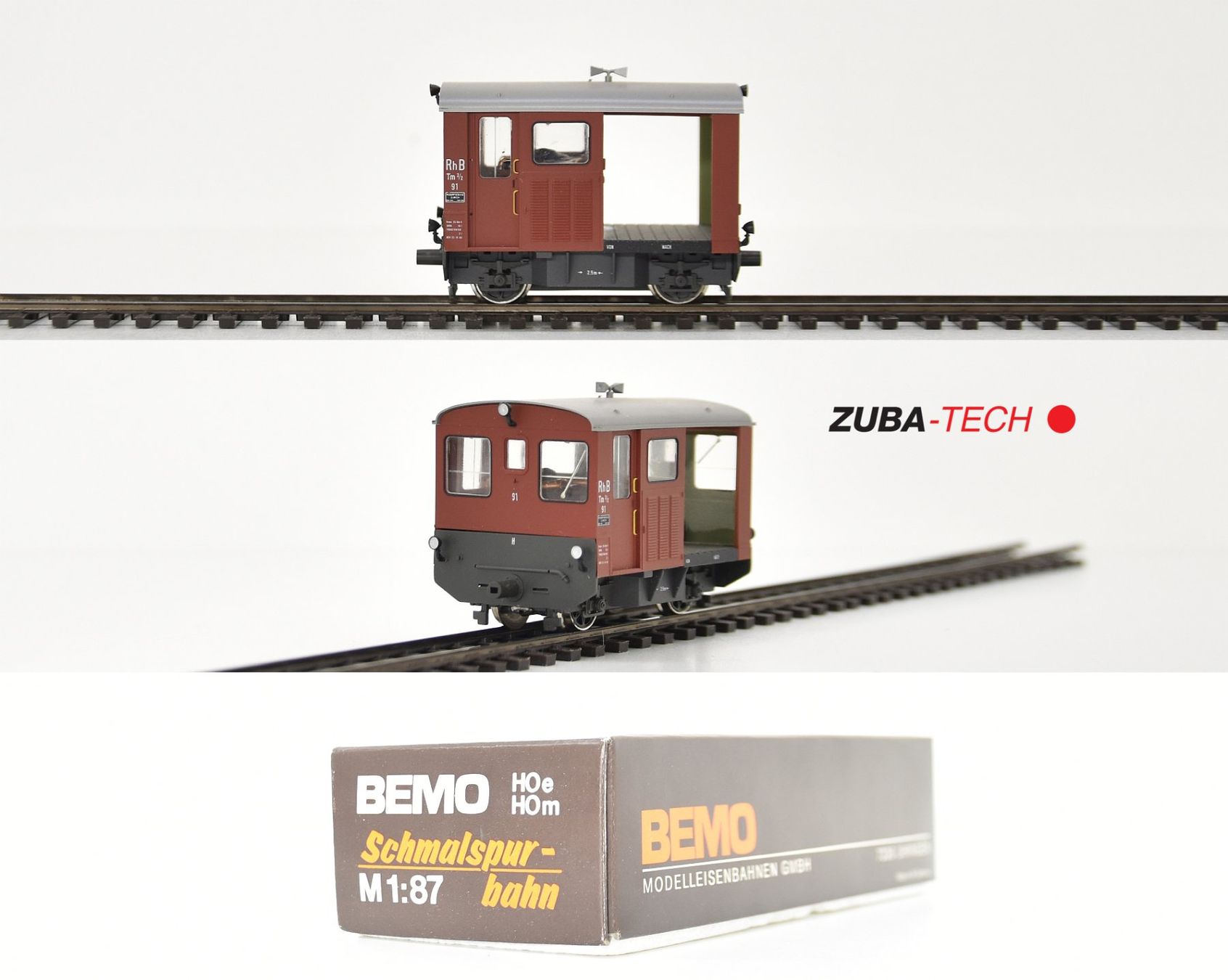 Bemo Rangierlok Tm 2/2 der RhB H0m GS Analog mit OVP (Gebraucht) in St ...