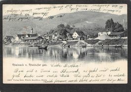 #Rheineck SG vom Rheinufer gesehen , gel. 1904