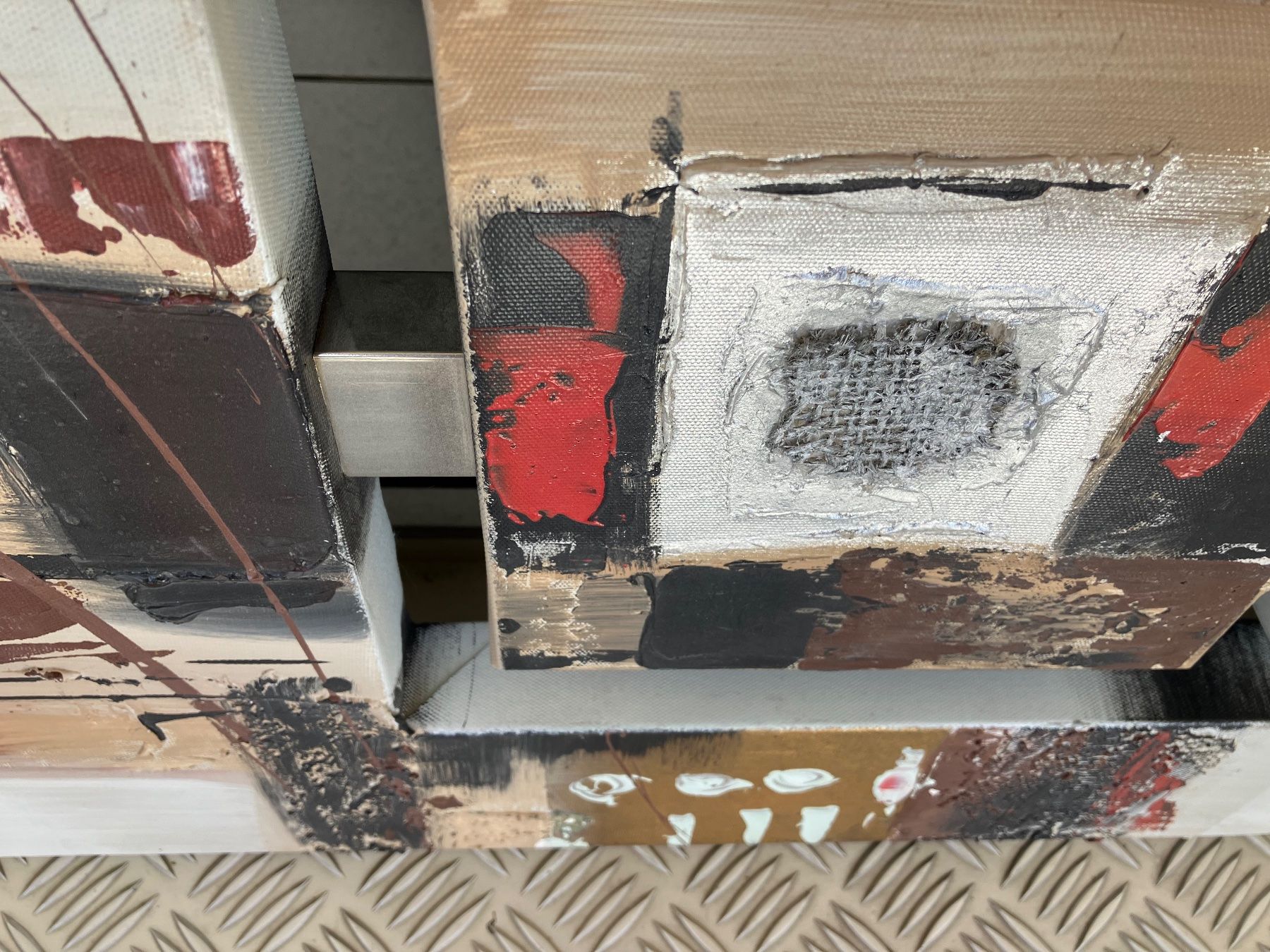 Dipinti: Abstraktes Bild mit rot – Usato da Reiden venduto da Scroki 1