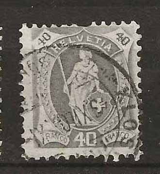 Tutti i francobolli: CH089a - Helvetia debout 89a obl. – Usato da Trélex venduto da Phil_Albert
