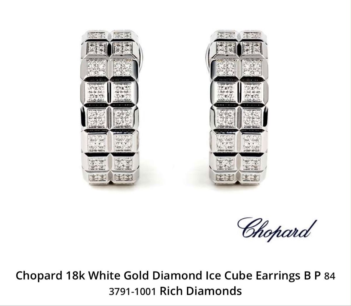 Chopard Boucles d'oreille: Chopard Ohrringe – Neuf (Voir description) à Teufen Ar par Exclusive.stuff.CH