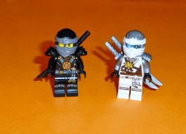 Lego Ninjago/ 2 Minifiguren njo0140 Cole + njo0260 Zane