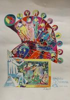 Max Sulzbachner, Orig. Zeichnung, 50 J. Olympia, Fasnacht