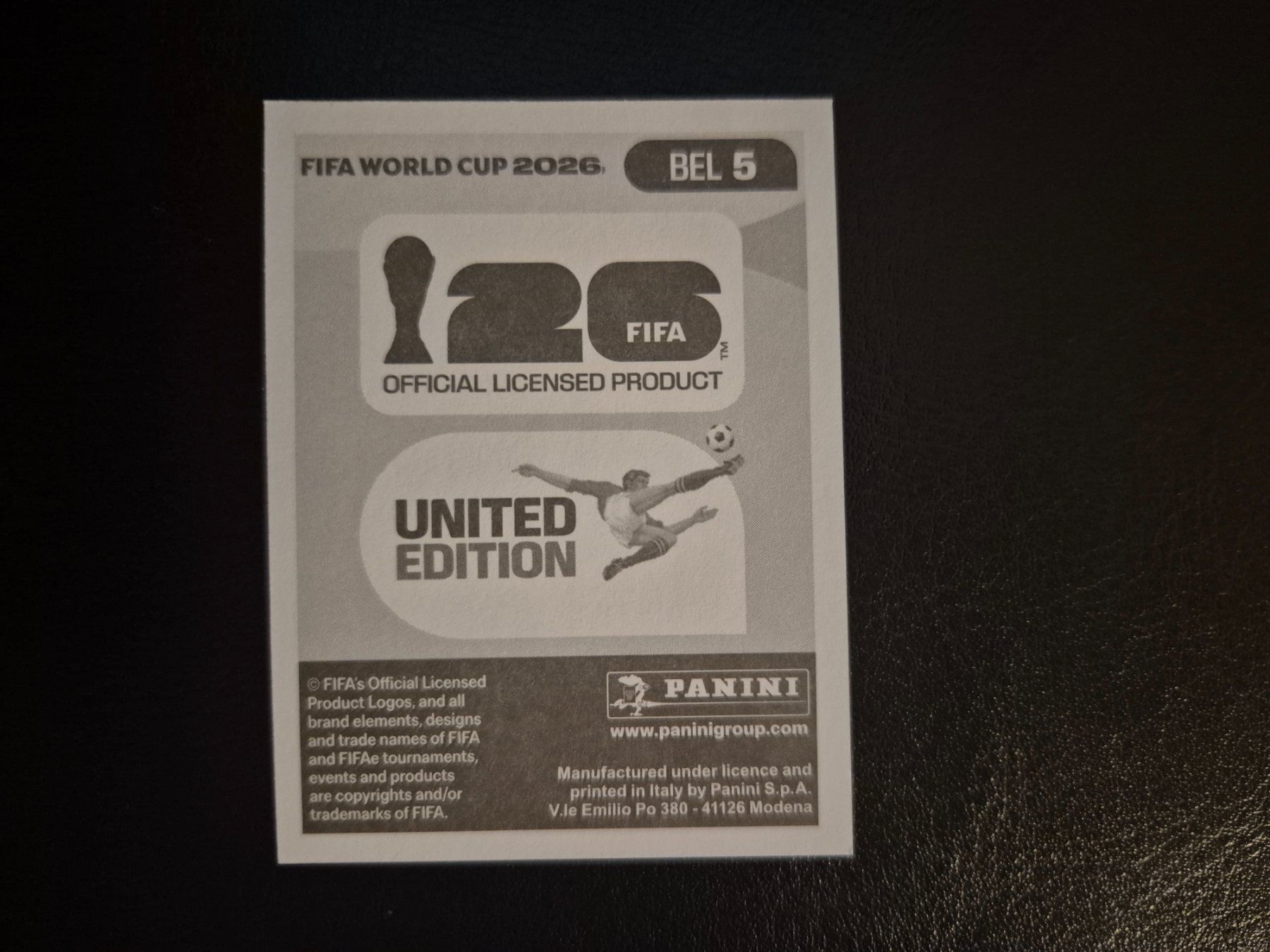 Panini Sammelbilder & Trading cards: Panini WM 26 BEL 5 – Neu (gemäss Beschreibung) aus Rorschacherberg von AJ3108 1