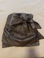 Mango golden/bronze miniskirt, M