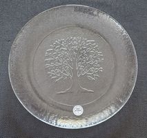 Glas Hergiswil  Schale/ Früchtteller mit Baum Motiv 🌳, Neu!