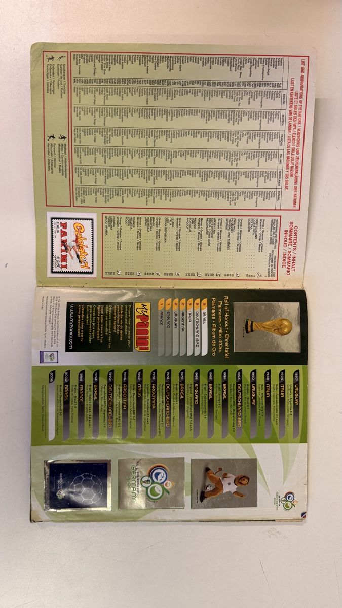 Panini Album: Panini Album WM 2006 – Usato da UNTERSIGGENTHAL venduto da s_rzb8 1
