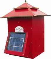 Koi Futterautomat rot-grün-metallic neu