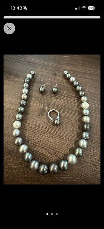 Altri gioielli: Südsee Perlen Schmuckset, Kette, Ohrringe & Ring – Usato da Adliswil venduto da buy_sell_zh