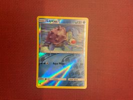 Pokemon Lapras Reverse Holo Hidden Fates near Mint