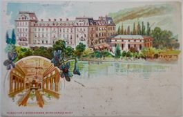 1902 Postkarte Grand Hotel de Thoune nach Frankreich