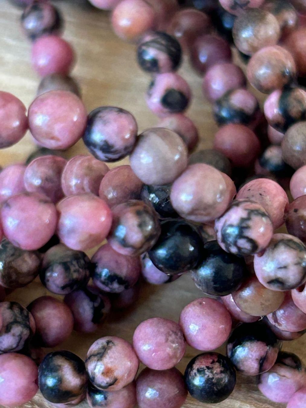 Pietre preziose: Strang echte Rhodochrosit Kugeln 4 mm – Nuovo e nell'imballaggio originale da Niederrohrdorf venduto da Ytobi 1