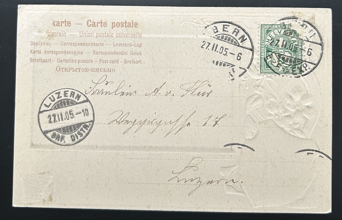 Cartoline postali: Prägekarte Bern Käfigturm – Usato da Horw venduto da Tellbub 1