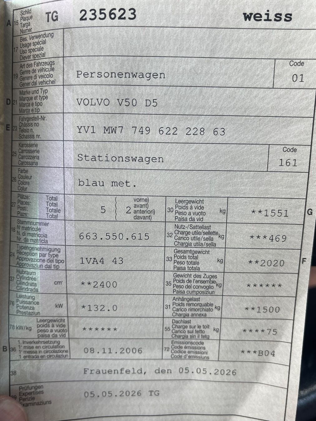 Volvo Automobili: Volvo v50 Frisch Mfk – Usato da Kümmertshausen venduto da spe_8hlh 4