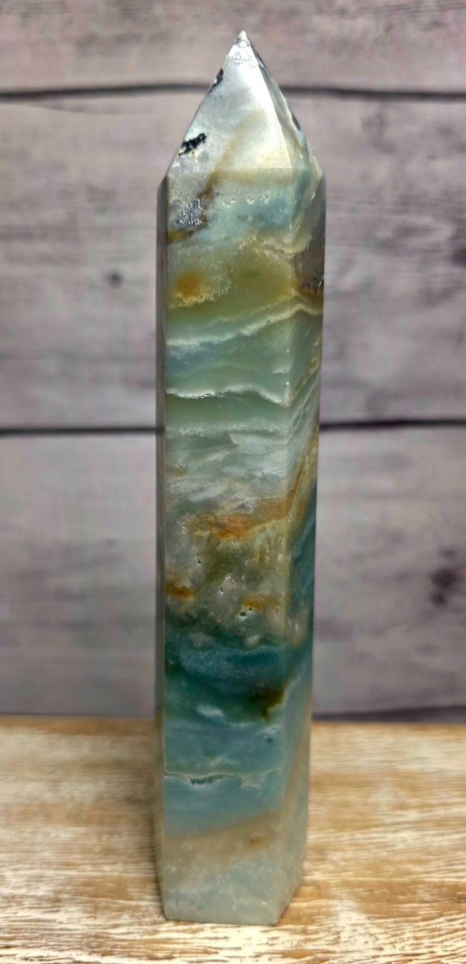 Minerali & Pietre curative: Amazonit Obelisk 417g – Nuovo e nell'imballaggio originale da Matzingen venduto da Shay_Crystalz 1