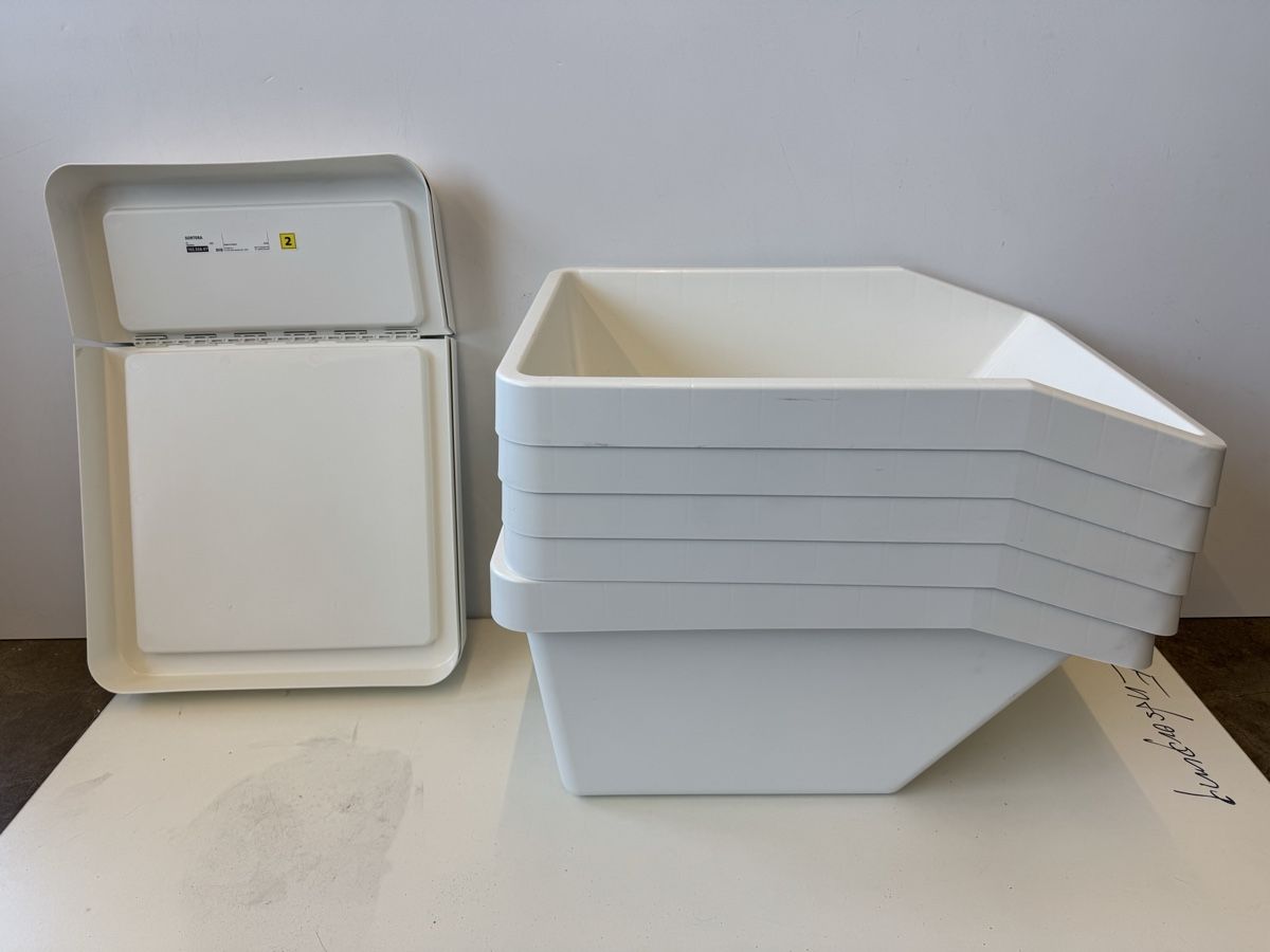 Transportkisten: Ikea SORTERA 5 Sortierbehälter mit 2 Deckel, beige, 37L. – Gebraucht aus Zürich von Nobs1 5