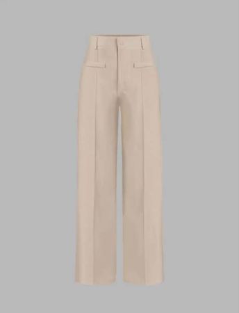 Elegante Stoffhose in Apricot/Beige  Grösse S  ungetragen