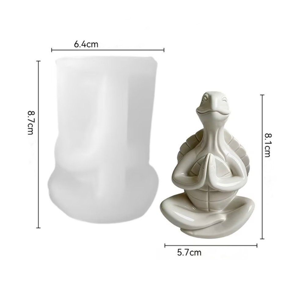 Teglie da forno: Giessform Silikonform Schildkröte Yoga – Nuovo e nell'imballaggio originale da Kaltbrunn venduto da schere-stein-papier