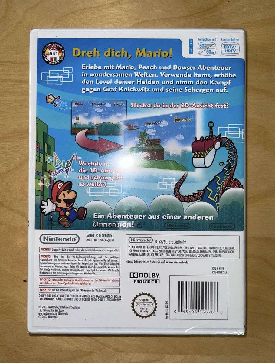 Nintendo Giochi: Super Mario Paper Wii neuf – Nuovo e nell'imballaggio originale da Nyon venduto da kelkal0 1