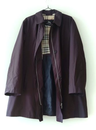 BURBERRY Allwetter Jacke Parka Mantel black Novacheck Gr.44