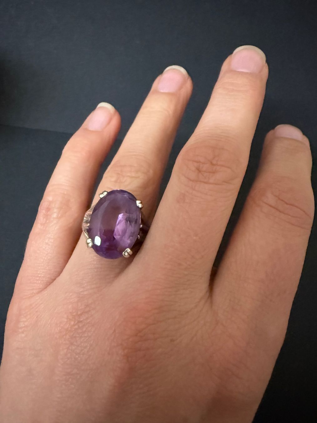 Anelli: Silber Ring mit Amethyst 925 – Usato da Spiegel b. Bern venduto da Rogger72 2