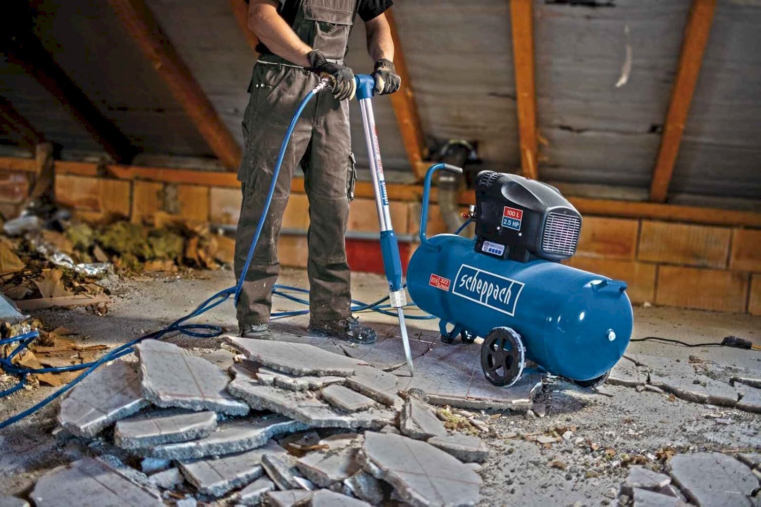 Scheppach Compressori: Scheppach Druckluft Kompressor HC105DC – Nuovo e nell'imballaggio originale da Bottighofen venduto da zaap 4