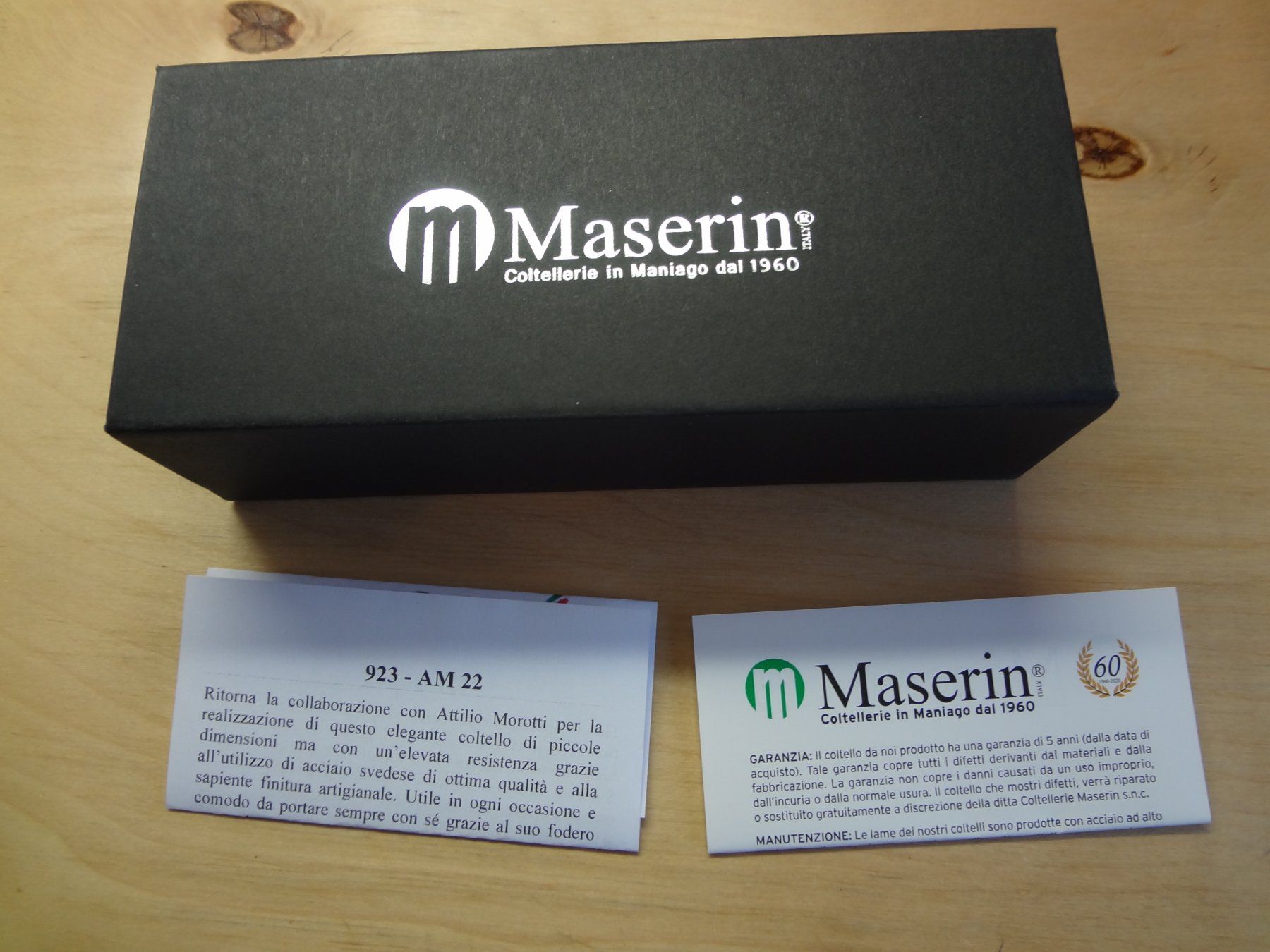 Accessori: Messer Maserin Feststehendes – Nuovo e nell'imballaggio originale da Illnau venduto da smpk 2