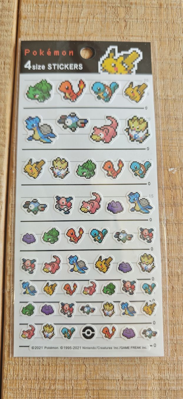 Sticker: Pokemon Pixel Stickers – Nuovo e nell'imballaggio originale da Romanshorn venduto da Gaming-Anime_StoreCH