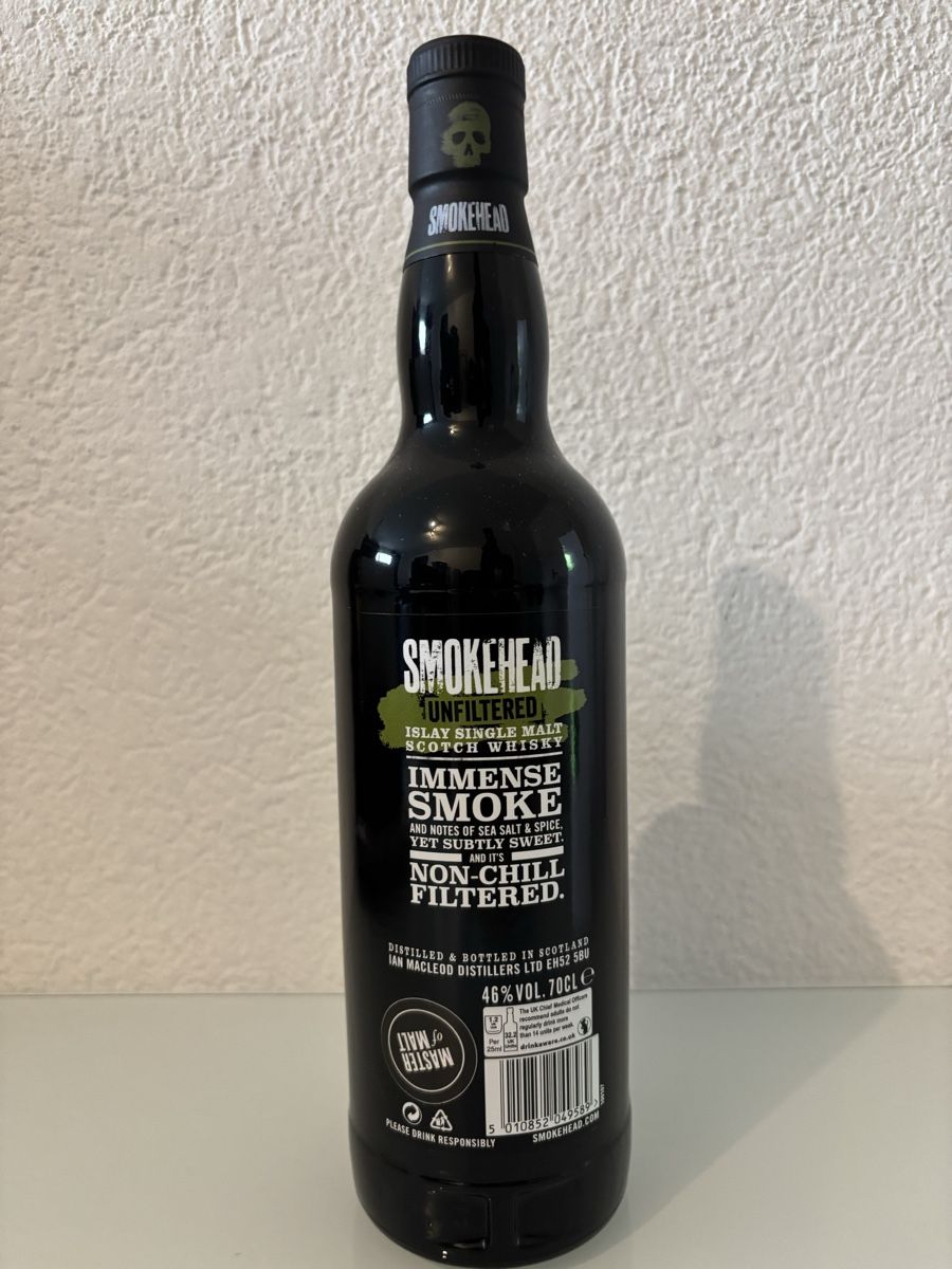 Spirituosen: Smokehead Unfiltered 46% – Neu und originalverpackt aus Dättwil AG von pascalae83 1