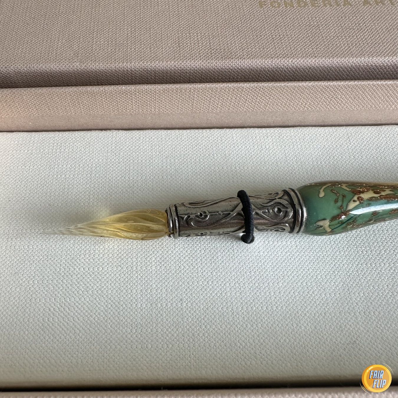 Murano Bicchieri: Bortoletti Calligraphy Set Murano Glas – Usato da Luzern venduto da fairflip 1