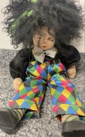 Stoffpuppe Clown bunte Hose guter Zustand