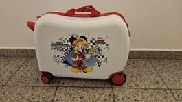 Kids Trolley Suitcase Mickey Mouse Race good condition
