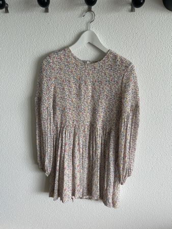Ganni Sommer Kleid Gr. 42 – florales Smock-Kleid