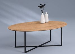 Salontisch Couchtisch KENO 3 Wildeiche massiv 115 x 70 cm