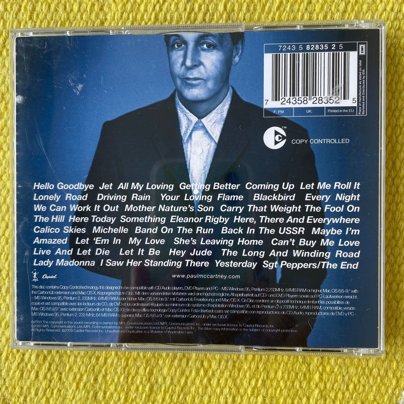 CDs: PAUL MCCARTNEY BEATLES-2CD BACK IN THE WORLD – Gebraucht aus Rorschacherberg von CD-Roli 1