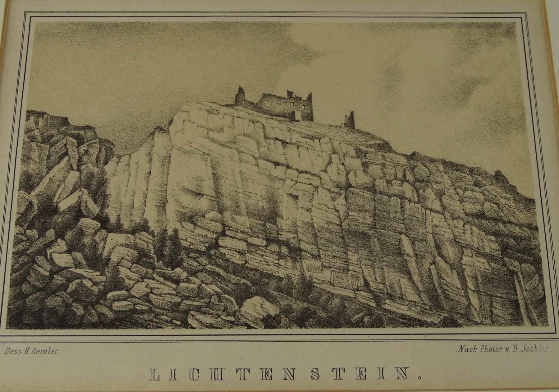 Incisioni: LICHTENSTEIN CHUR, GRAUBÜNDEN, LITHOGRAPHIE – Usato da Grüningen venduto da Kartensammler 2