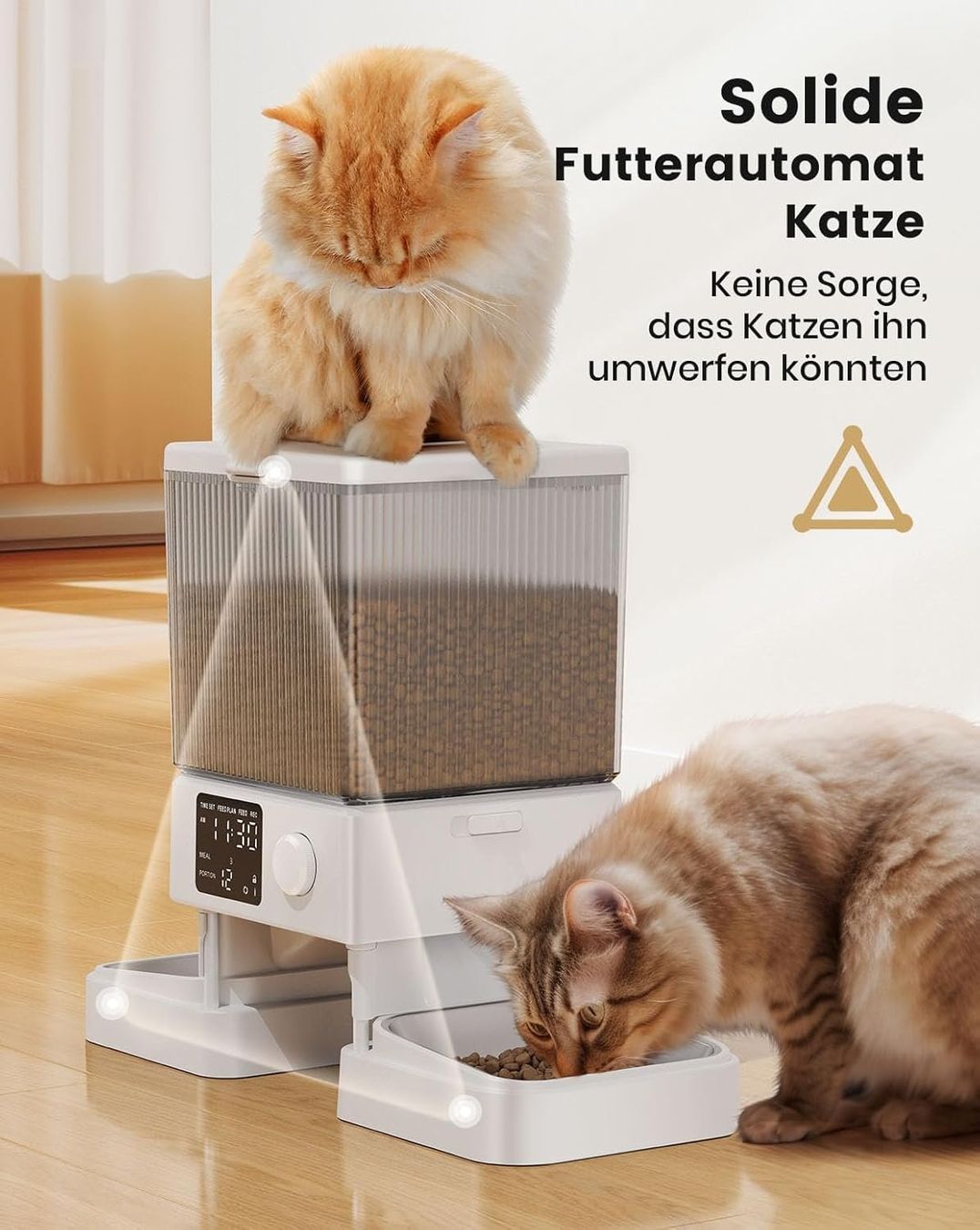 Mangimi: Oneisall 5L Futterautomat Katze 2 Näpfe Katzenfutter Weiss – Nuovo e nell'imballaggio originale da Fislisbach venduto da IboTrade 1