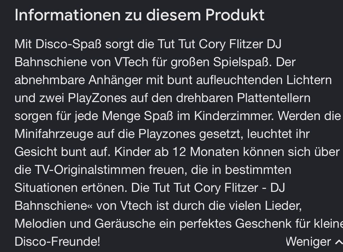 Vtech Giocattoli: Vtech Tut Tut DJ Bahnschiene – Usato da Heiden venduto da Nikita073 1