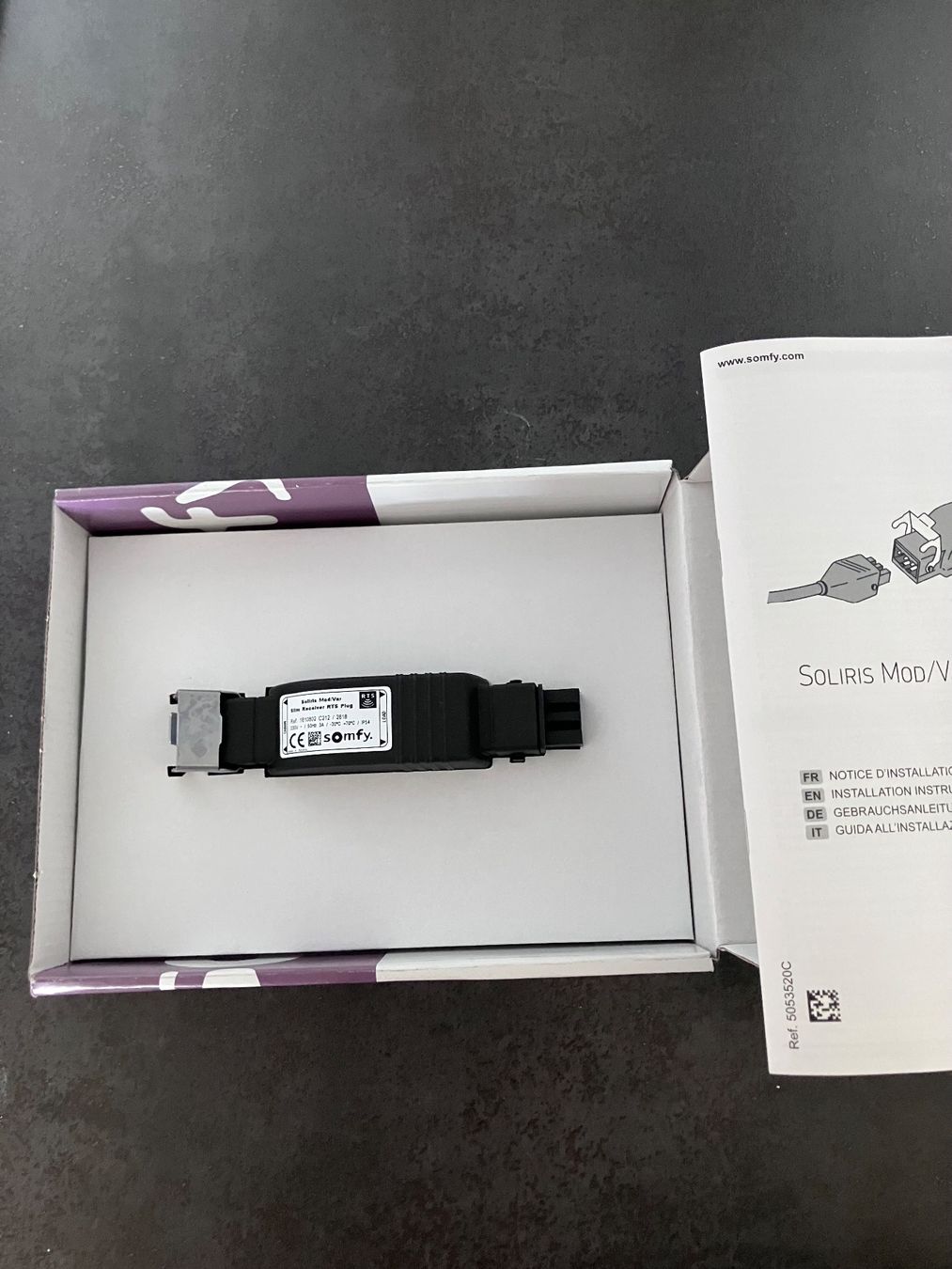 Somfy Tende da sole: Soliris Mod/Var Slim Receiver RTS Plug, Storen Neuware – Nuovo e nell'imballaggio originale da Zürich venduto da Shalashaska