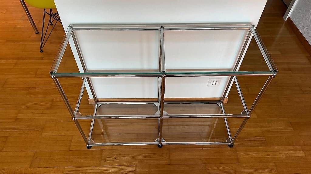 Scaffali: USM Haller Glasregal mit Glasauflage – Usato da Zug venduto da tho_b78v 1
