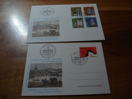 Karte + Brief Tag der Briefmarke 1984 Vevey
