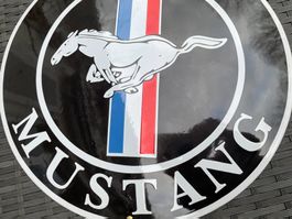 Ford Mustang Emailschild 40cm