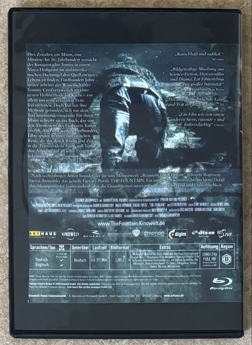 Alle DVDs: THE FOUNTAIN  – Neu (gemäss Beschreibung) aus Dietikon von AndreaSch01 1