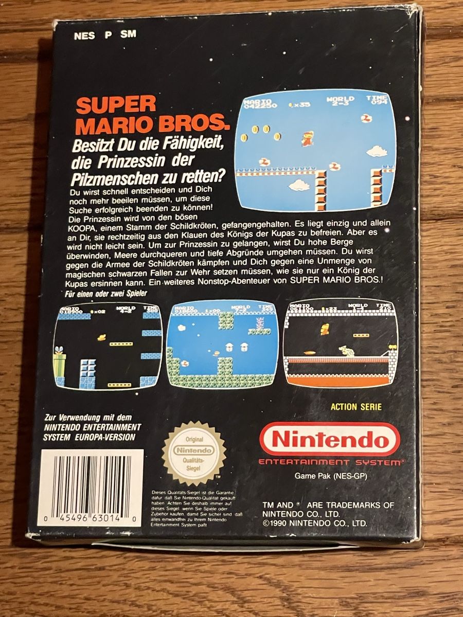 Nintendo Giochi: Super Mario Bros. NES mit Originalverpackung & Anleitung! – Usato da Zuerich venduto da Dorsi 9