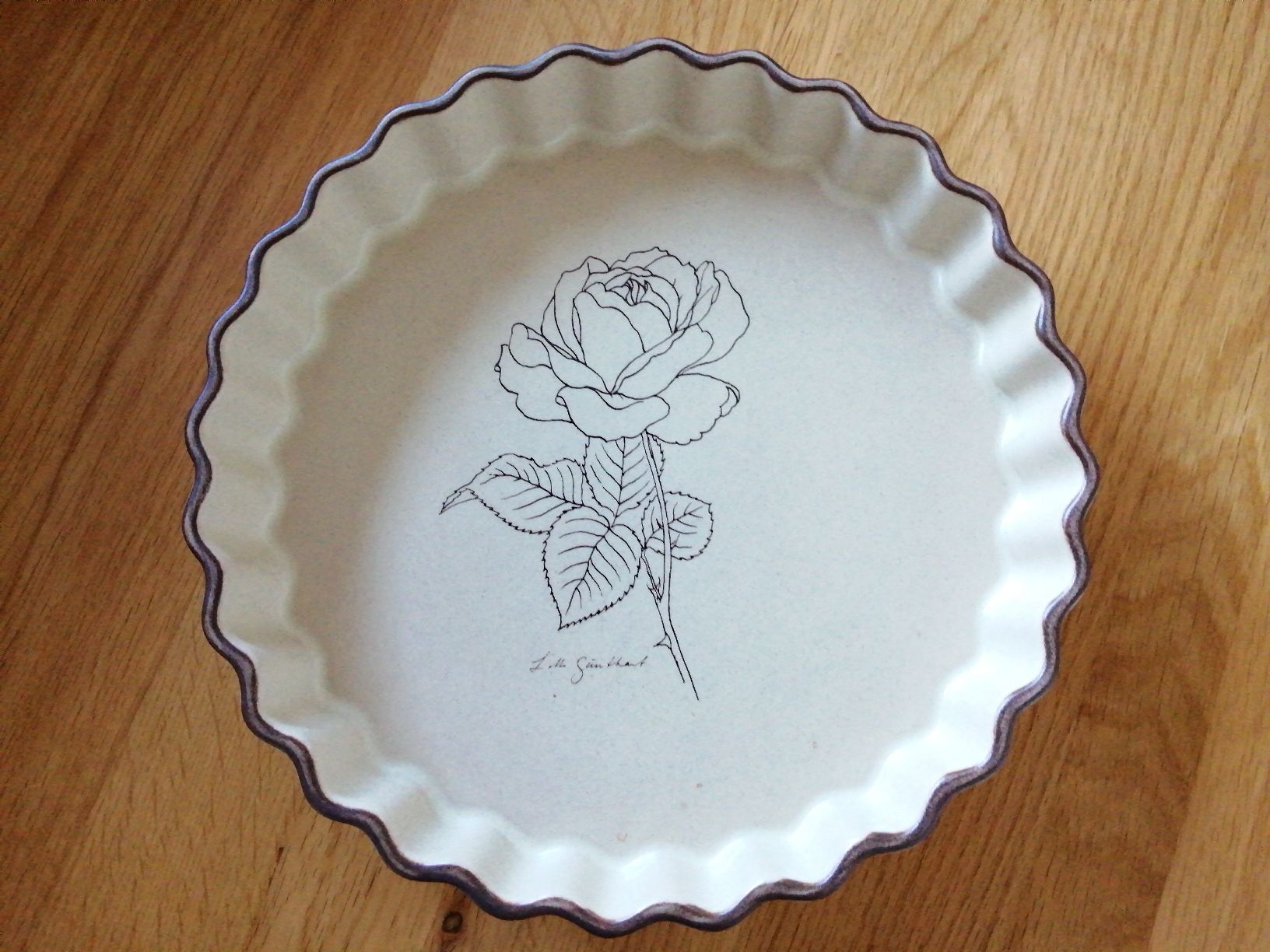 Rössler Teglie da forno: RÖSSLER Kuchenform mit Rosenmotiv Durchmesser ca. 24cm – Usato da Honau venduto da holunder3