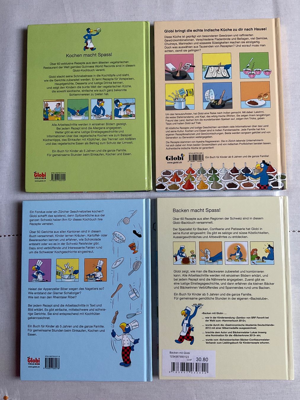 Libri: Globi Kochbücher NEU - Preis pro Buch – Nuovo e nell'imballaggio originale da Dinhard venduto da R.B.G23 1