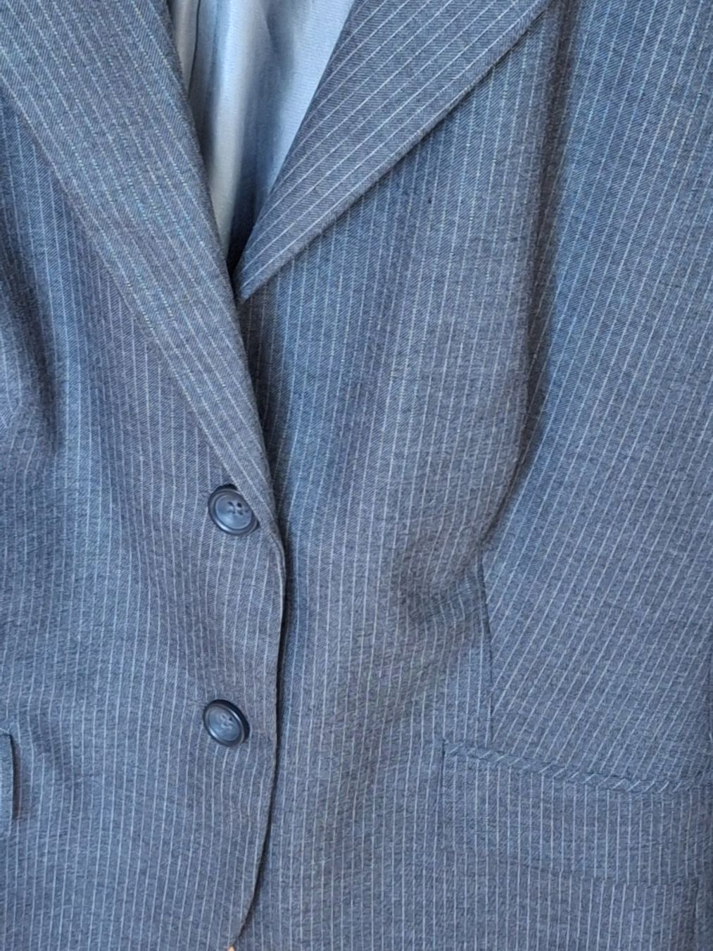 S.Oliver Giacche: s.Oliver Blazer, Grau Gestreift, Grösse 44 – Usato da Hedingen venduto da Rosie013 1