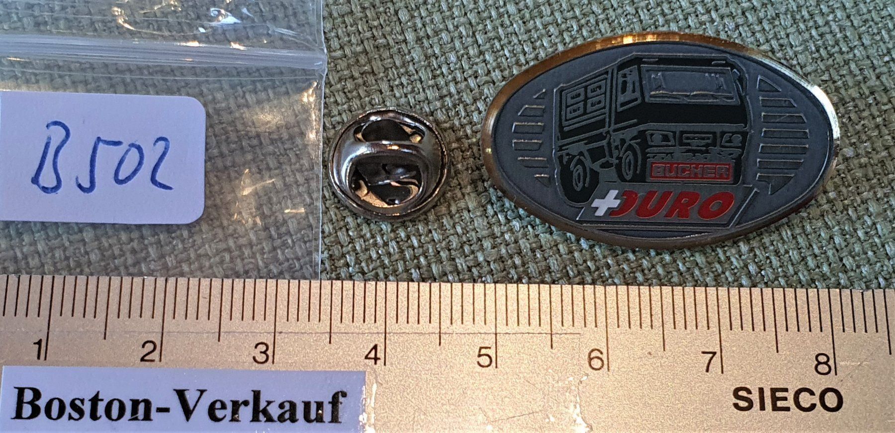 Schweizer Armee Placchette & Badge: B502 - Pin Militär Schweiz Bucher Duro – Usato da Reinach BL venduto da Boston-Verkauf 2