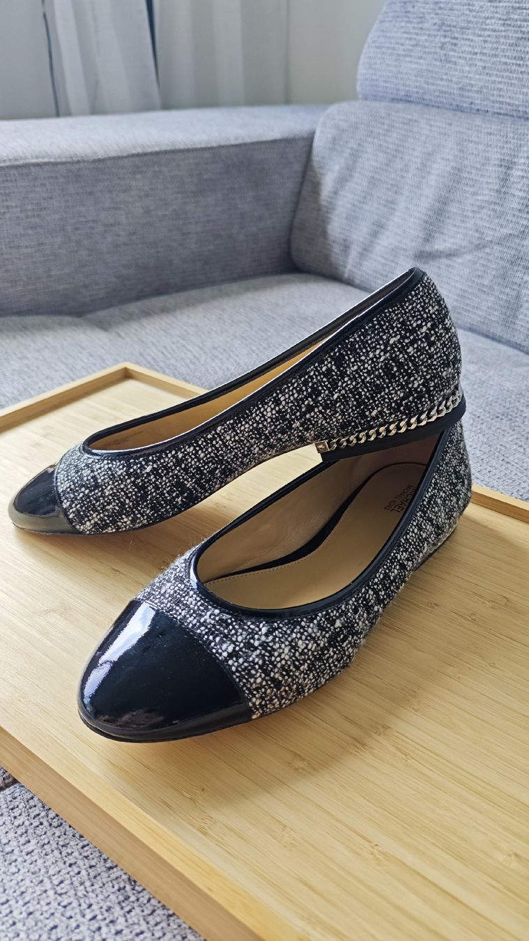 Michael Kors Scarpe da donna: Michael Kors Flats, Black & White Tweed, Size 39 – Nuovo (secondo la descrizione) da Zürich venduto da alu_dzr7 1